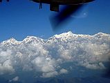 607 Manaslu, Ngadi Chuli, Himal Chuli, Baudha Peak On Flight From Pokahara To Kathmandu The flight from Pokhara to Kathmandu turned into a mountain flight with Manaslu, Ngadi Chuli, Himal Chuli, and Baudha Peak visible to the north.